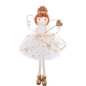 Látková závěsná vánoční dekorace 15 cm Angel – Casa Selección obraz