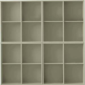 Khaki závěsná knihovna 140x140x27 cm Mistral – Hammel Furniture obraz