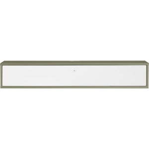 Bílý/khaki TV stolek 133x22x32, 5 cm Mistral – Hammel Furniture obraz