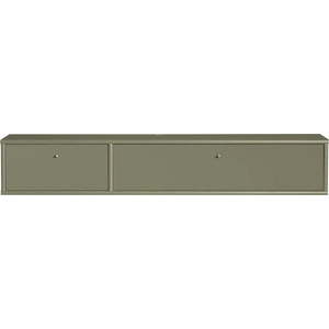 Khaki TV stolek 136x22x32, 5 cm Mistral – Hammel Furniture obraz