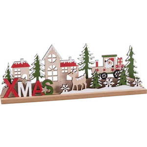 Dřevěná vánoční figurka (výška 11 cm) Xmas – Casa Selección obraz