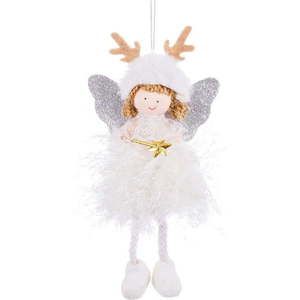 Látková závěsná vánoční dekorace 20 cm Angel – Casa Selección obraz
