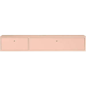 Světle růžový TV stolek 136x22x32, 5 cm Mistral – Hammel Furniture obraz