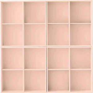 Světle růžová závěsná knihovna 140x140x27 cm Mistral – Hammel Furniture obraz