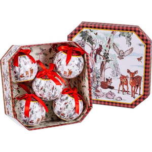 Papírové vánoční koule v sadě 5 ks ø 7, 5 cm Animals Memory – Casa Selección obraz