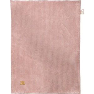 Růžová manšestrová dětská deka 100x77 cm – Meowbaby obraz