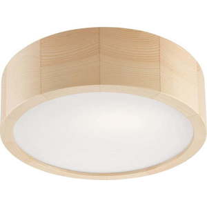 Světle hnědé stropní svítidlo se skleněným stínidlem ø 27 cm Eveline – LAMKUR obraz