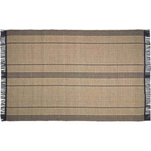 Oboustranný koberec z mořské řasy v černo-přírodní barvě 200x300 cm Brunilda – Kave Home obraz