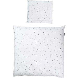 Bílé bavlněné dětské povlečení do postýlky 80x80 cm Sternenzauber – Roba obraz
