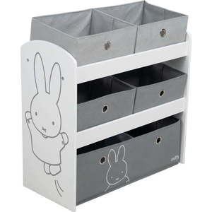 Bílý/šedý dětský organizér na hračky 63, 5x29, 5x60 cm Miffy – Roba obraz