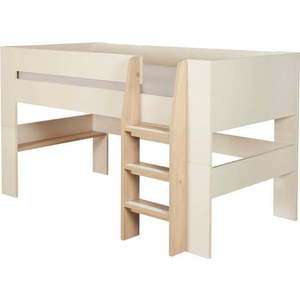 Béžová vyvýšená dětská postel bez roštu 90x200 cm Loft – Roba obraz