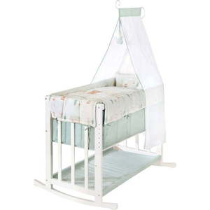 Bílá kolébka s nastavitelnou výškou/přístavná 90x45 cm Woodland Buddies – Roba obraz