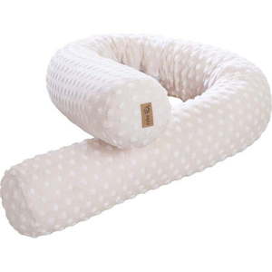 Béžový mantinel do postýlky s příměsí bavlny 170 cm Frosty Almond – Roba obraz