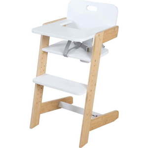 Bílá jídelní židlička Nature UP – Roba obraz