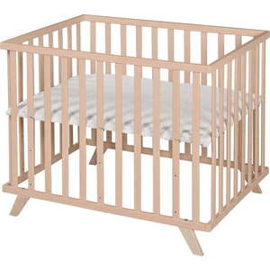 Dětská ohrádka z bukového dřeva s nastavitelnou výškou 75x100 cm v přírodní barvě Lil Planet – Roba obraz