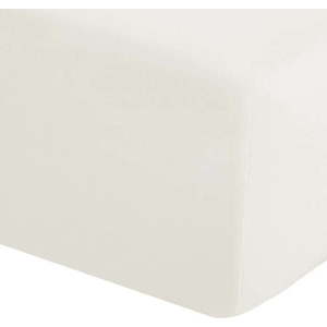 Krémové napínací perkálové prostěradlo 135x190 cm Easy Iron Percale – Catherine Lansfield obraz