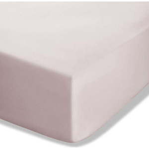 Světle růžové napínací perkálové prostěradlo 135x190 cm Easy Iron Percale – Catherine Lansfield obraz