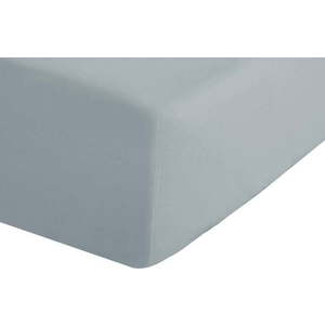 Šedomodré napínací perkálové prostěradlo 135x190 cm Easy Iron Percale – Catherine Lansfield obraz