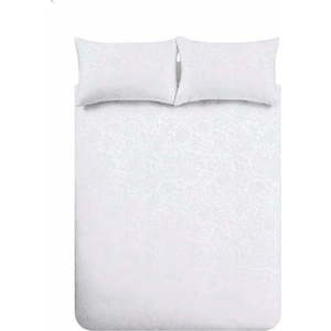 Bílé povlečení na dvoulůžko z žakáru 200x200 cm Fleur Matelassé – Bianca obraz