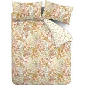 Hnědé povlečení na dvoulůžko 200x200 cm Autumn Leaves – Catherine Lansfield obraz