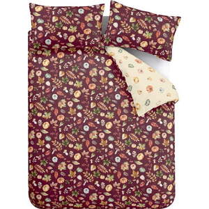 Fialové povlečení na dvoulůžko/prodloužené 230x220 cm Autumn Pumpkins – Catherine Lansfield obraz