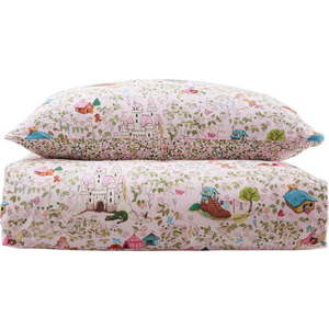 Růžové bavlněné dětské povlečení do postýlky 120x150 cm Fairytale – Belle & Boo obraz