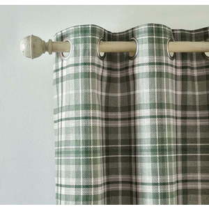 Zelené flanelové termo závěsy v sadě 2 ks 117x137 cm Cullen Thermal Check – Catherine Lansfield obraz