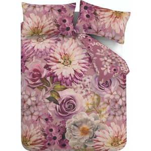 Růžové povlečení na dvoulůžko 200x200 cm Rosemoor Floral – RHS obraz