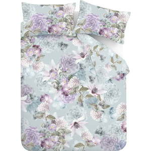 Světle modré povlečení na dvoulůžko 200x200 cm Floral Serenity – RHS obraz