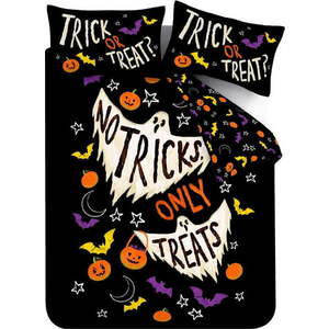 Černé povlečení na jednolůžko 135x200 cm Halloween Trick or Treat – Catherine Lansfield obraz