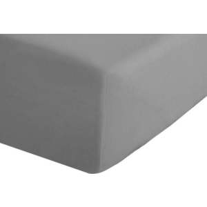 Šedé napínací perkálové prostěradlo 90x190 cm Easy Iron Percale – Catherine Lansfield obraz