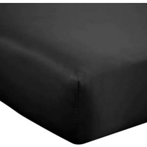 Černé napínací saténové prostěradlo 150x200 cm Silky Soft – Catherine Lansfield obraz