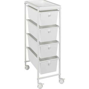 Bílý pojízdný regál 22, 5x76, 5 cm Gala – Wenko obraz