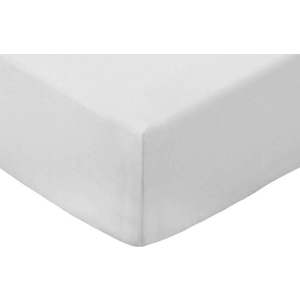 Bílé napínací prostěradlo z bavlněného perkálu 90x190 cm Cotton Percale – Bianca obraz