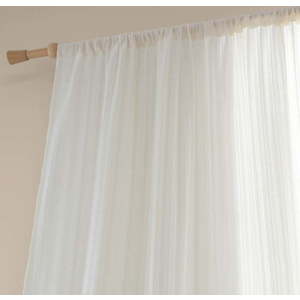 Bílá bavlněná záclona 140x122 cm Zofia Broderie Anglaise – Pineapple Elephant obraz