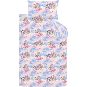 Modré/růžové dětské povlečení na dvoulůžko 200x200 cm Candy Unicorn – Catherine Lansfield obraz