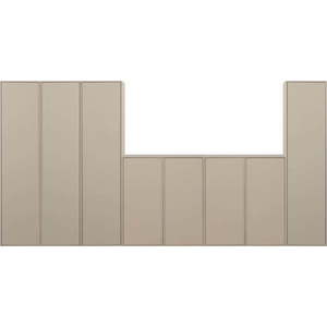 Krémová modulární skříň z borovicového dřeva 400x200 cm Daily – vtwonen obraz