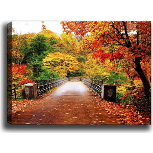 Obraz Tablo Center Autumn Bridge, 70 x 50 cm obraz
