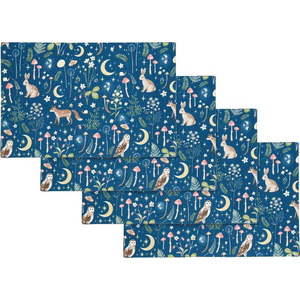 Bavlněná prostírání v sadě 4 ks 30x46 cm Enchanted Twilight Animals – Catherine Lansfield obraz