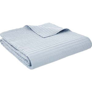 Modrý prošívaný přehoz 230x220 cm Quilted Lines – Bianca obraz