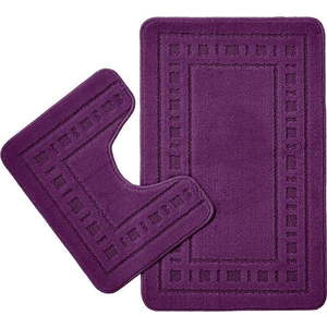 Tmavě fialové WC koupelnové předložky v sadě 2 ks 50x80 cm Armoni – Catherine Lansfield obraz