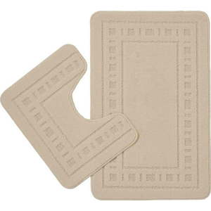 Světle hnědé WC koupelnové předložky v sadě 2 ks 50x80 cm Armoni – Catherine Lansfield obraz