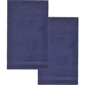 Tmavě modré froté bavlněné osušky v sadě 2 ks 90x140 cm Anti-Bacterial – Catherine Lansfield obraz