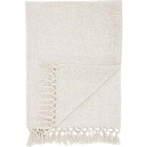 Krémová deka z žinylky 130x170 cm Wilson – Catherine Lansfield obraz