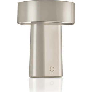 Šedobéžová plastová LED stolní lampa (výška 18 cm) Oblong – Zone obraz