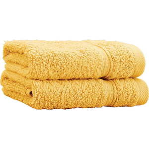 Žluté froté bavlněné ručníky v sadě 2 ks 30x30 cm Zero Twist – Catherine Lansfield obraz