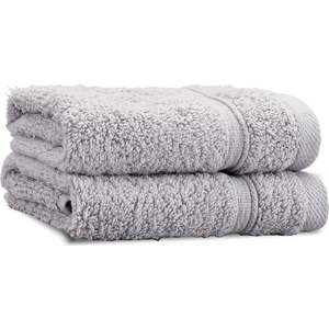 Světle šedé froté bavlněné ručníky v sadě 2 ks 30x30 cm Zero Twist – Catherine Lansfield obraz