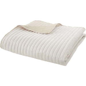 Béžový prošívaný přehoz 220x230 cm Stripe – Catherine Lansfield obraz