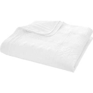 Bílý prošívaný přehoz 220x230 cm Folkstone Geo – Catherine Lansfield obraz