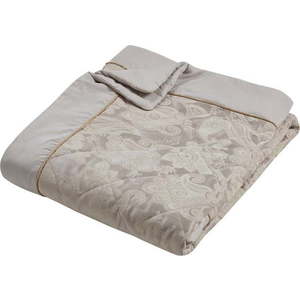 Béžový prošívaný přehoz z žakáru 240x260 cm Opulent Jacquard – Catherine Lansfield obraz